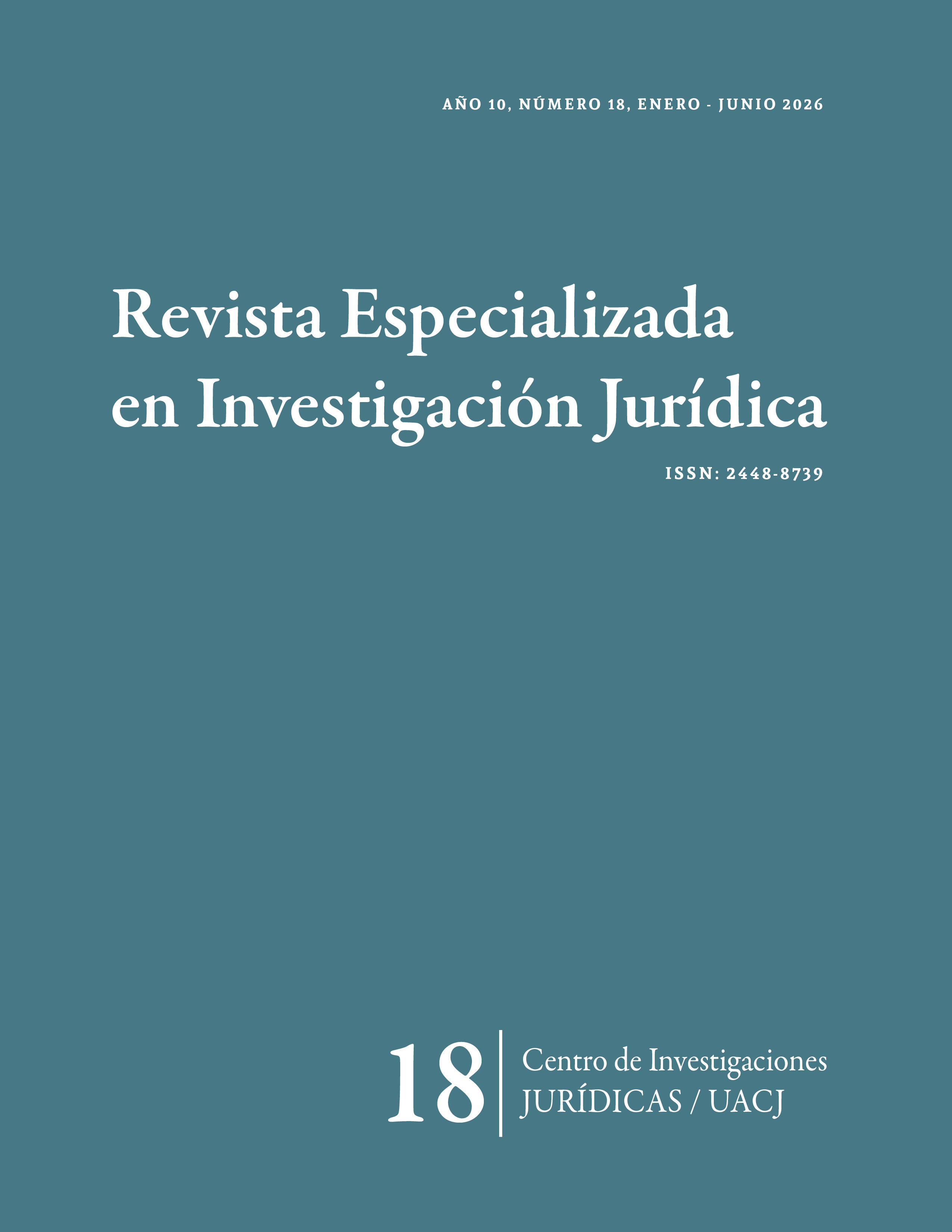 					View Vol. 10 No. 18 (2026): año 10, número 18, (enero-junio 2026) Publicación continua
				