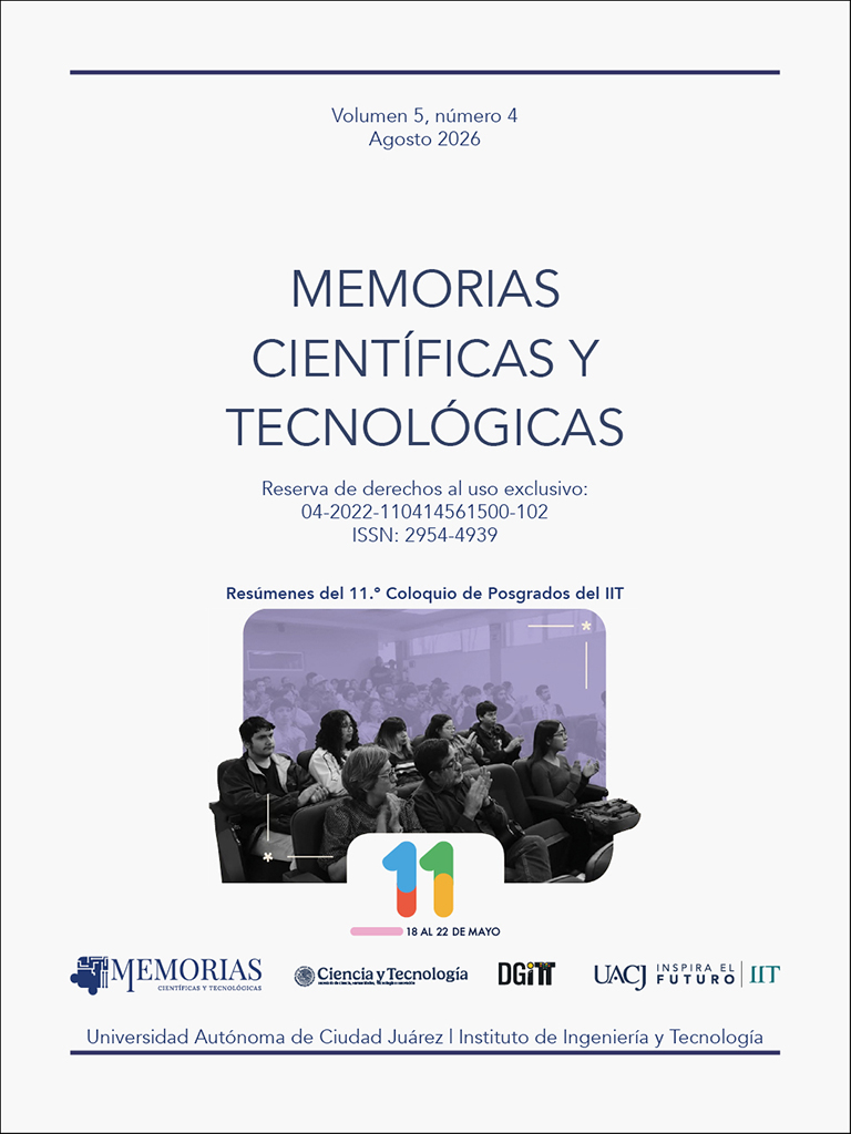 Portada de Memorias Científicas y Tecnológicas